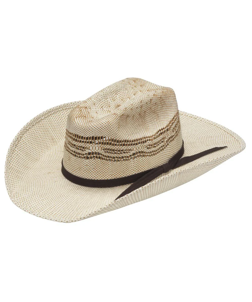 M&F Western Infant Alamo Straw Hat in Ivory and Tan - Image 2