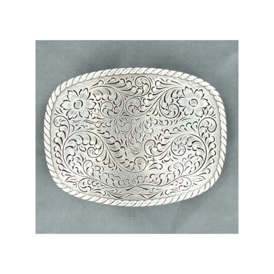 M&F Western Products Rectangle Scrolled Belt Buckle