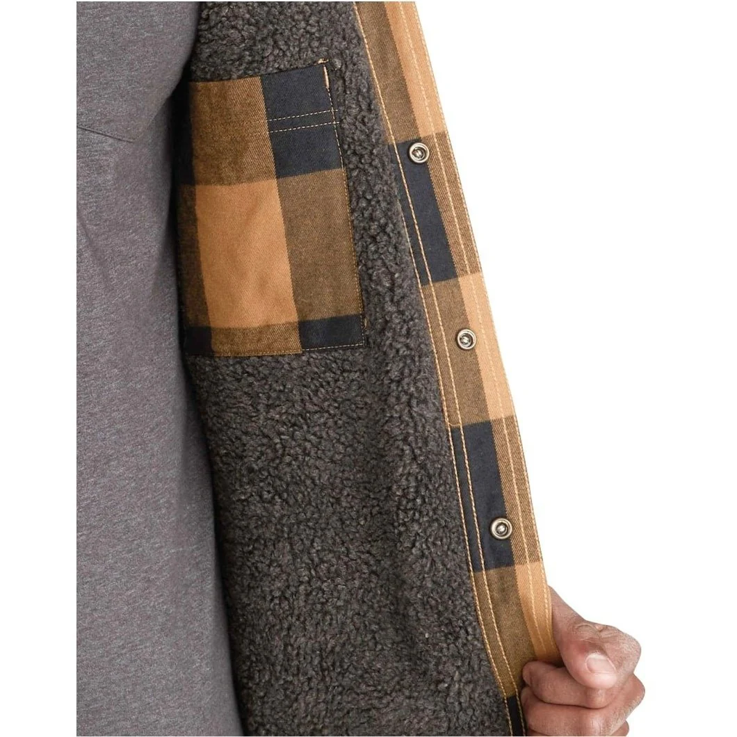 Carhartt Men’s Jacket Snaps Heavyweight Flannel Sherpa Lined - Image 3