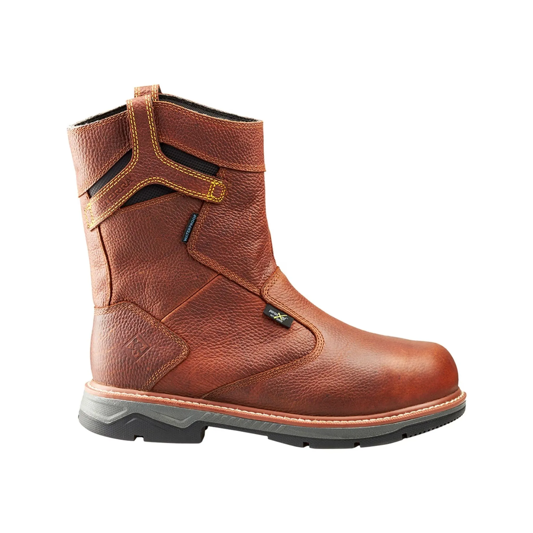 Terra Men's Patton Wellington Waterproof Aluminum Toe Pull-On Safety Work Boot - Image 11
