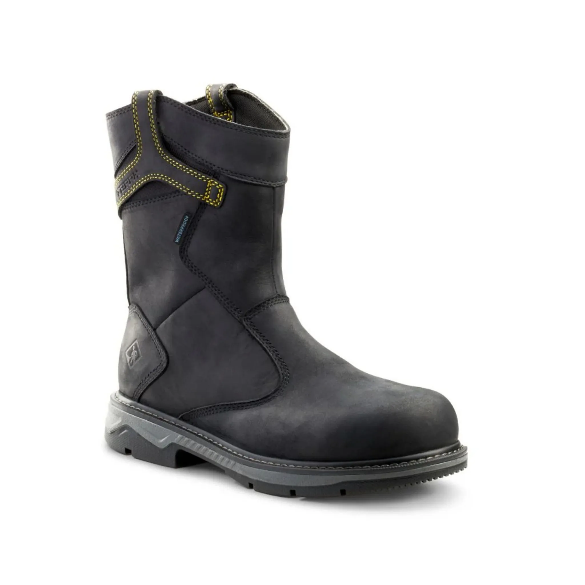 Terra Men's Patton Wellington Waterproof Aluminum Toe Pull-On Safety Work Boot - Image 2