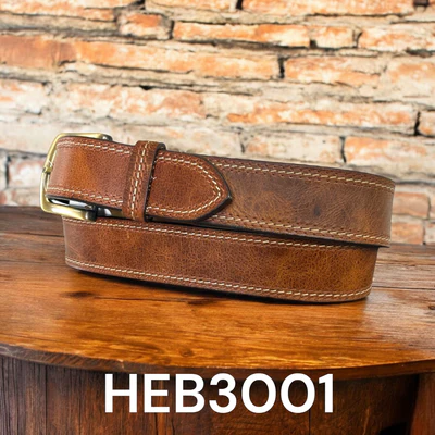 Men's Circle SH Leather Belt - Image 6