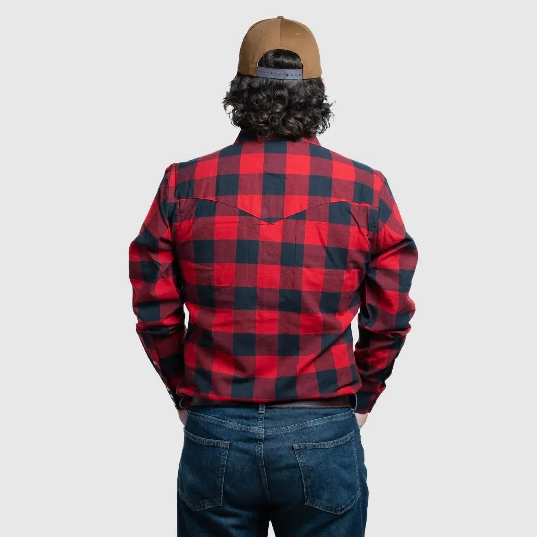 MWG Men's Flannel Plaid Western Shirt