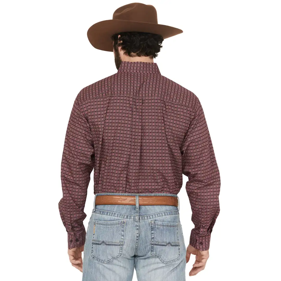 Cinch Men's Long Sleeve Purple Print Shirt - Image 2