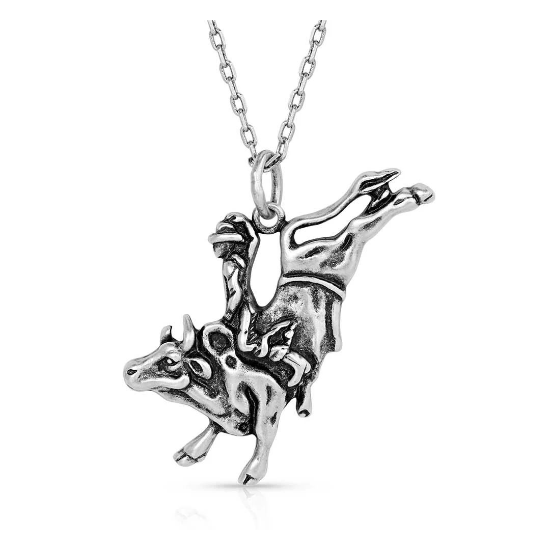 Montana Silversmiths Bull Rider Pendant Necklace