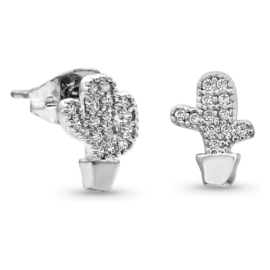 Montana Silversmiths Tiny But Tough Cactus Earrings