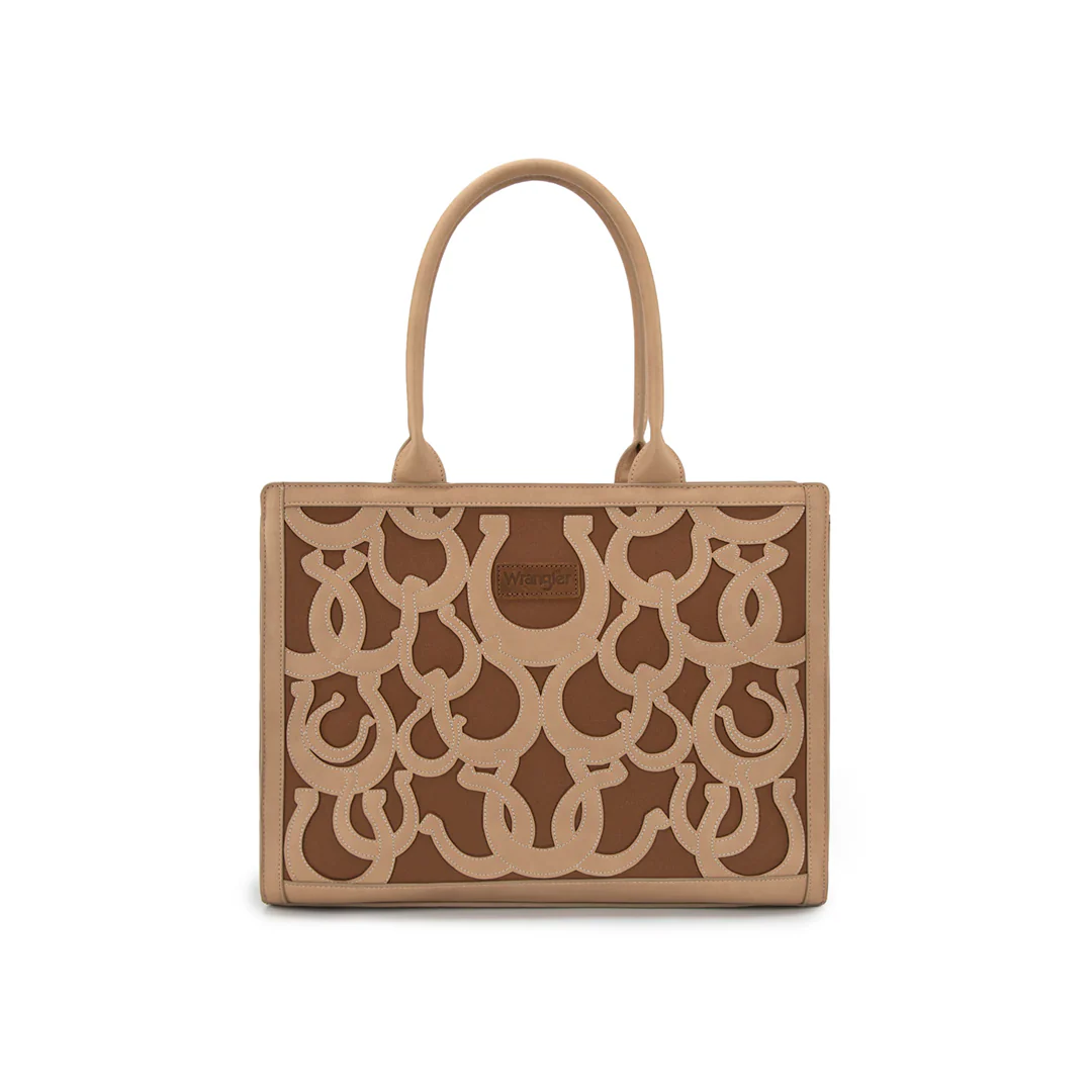 Montana West Horseshoe Cutout Carry-All Large Tote Bag