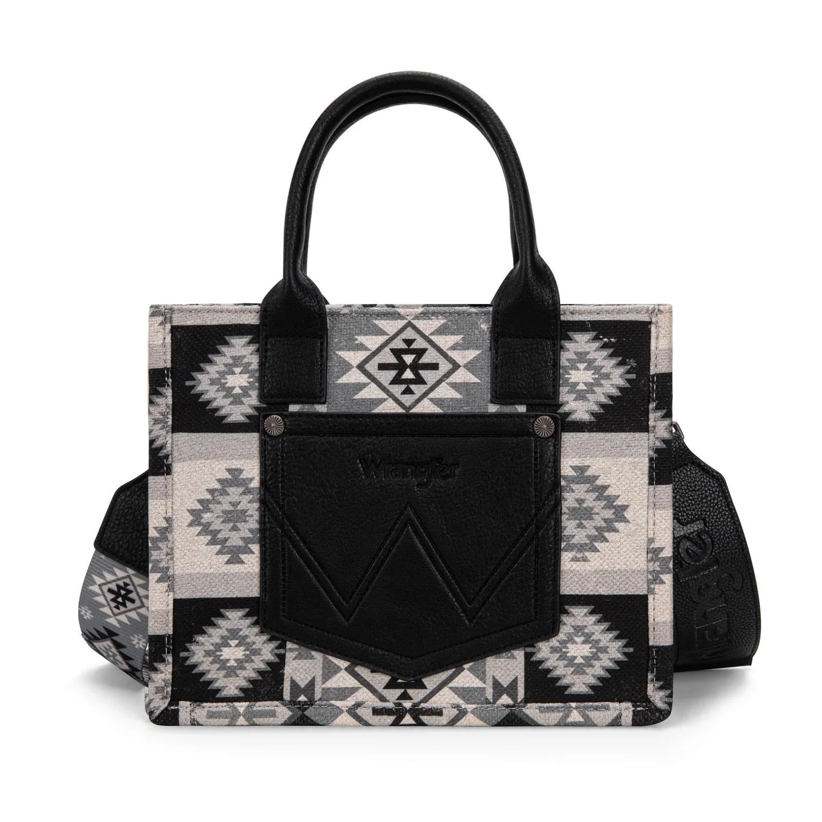 Montana West Wrangler Aztec Pattern Dual Sided Print -Tote/Crossbody - Image 3