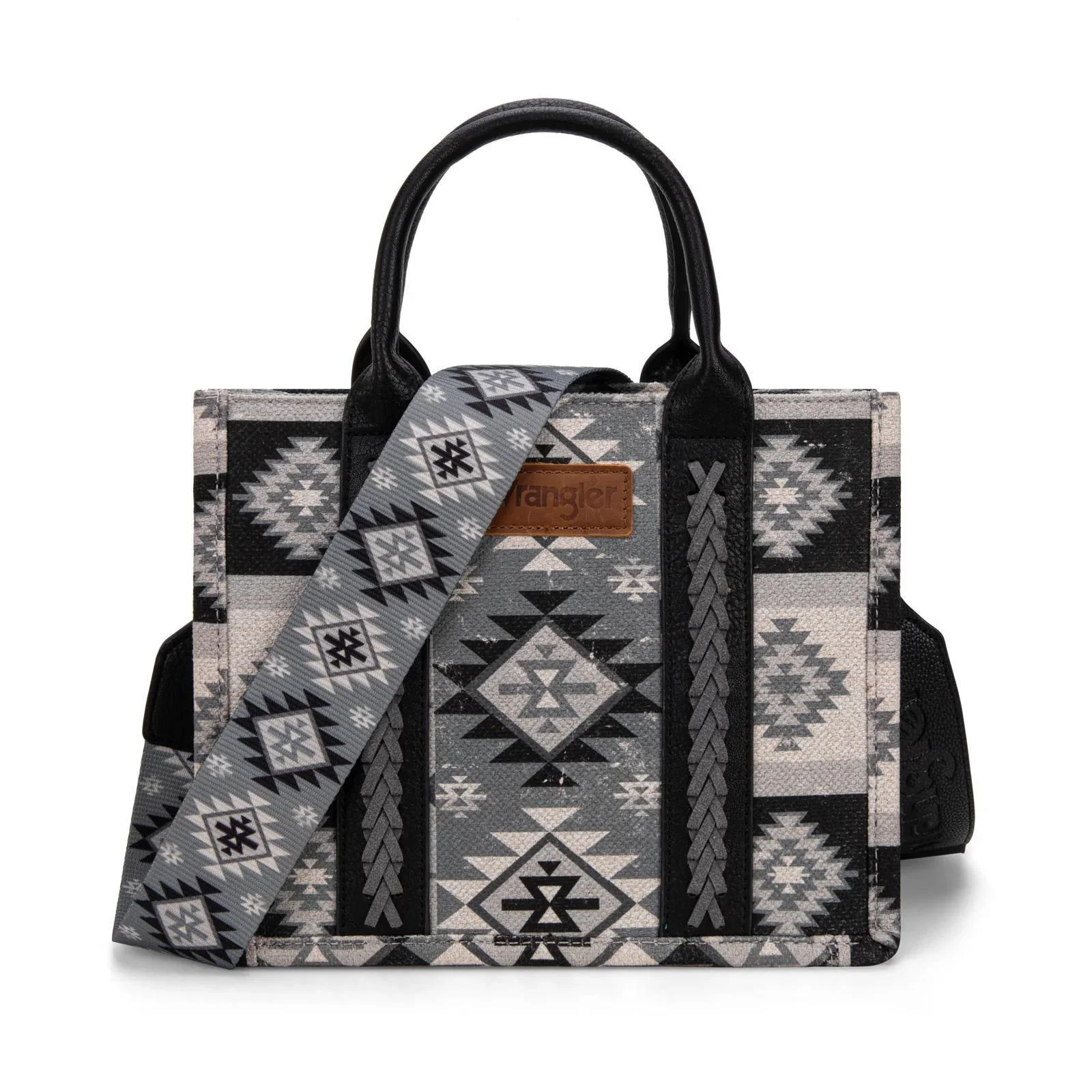 Montana West Wrangler Aztec Pattern Dual Sided Print -Tote/Crossbody - Image 4