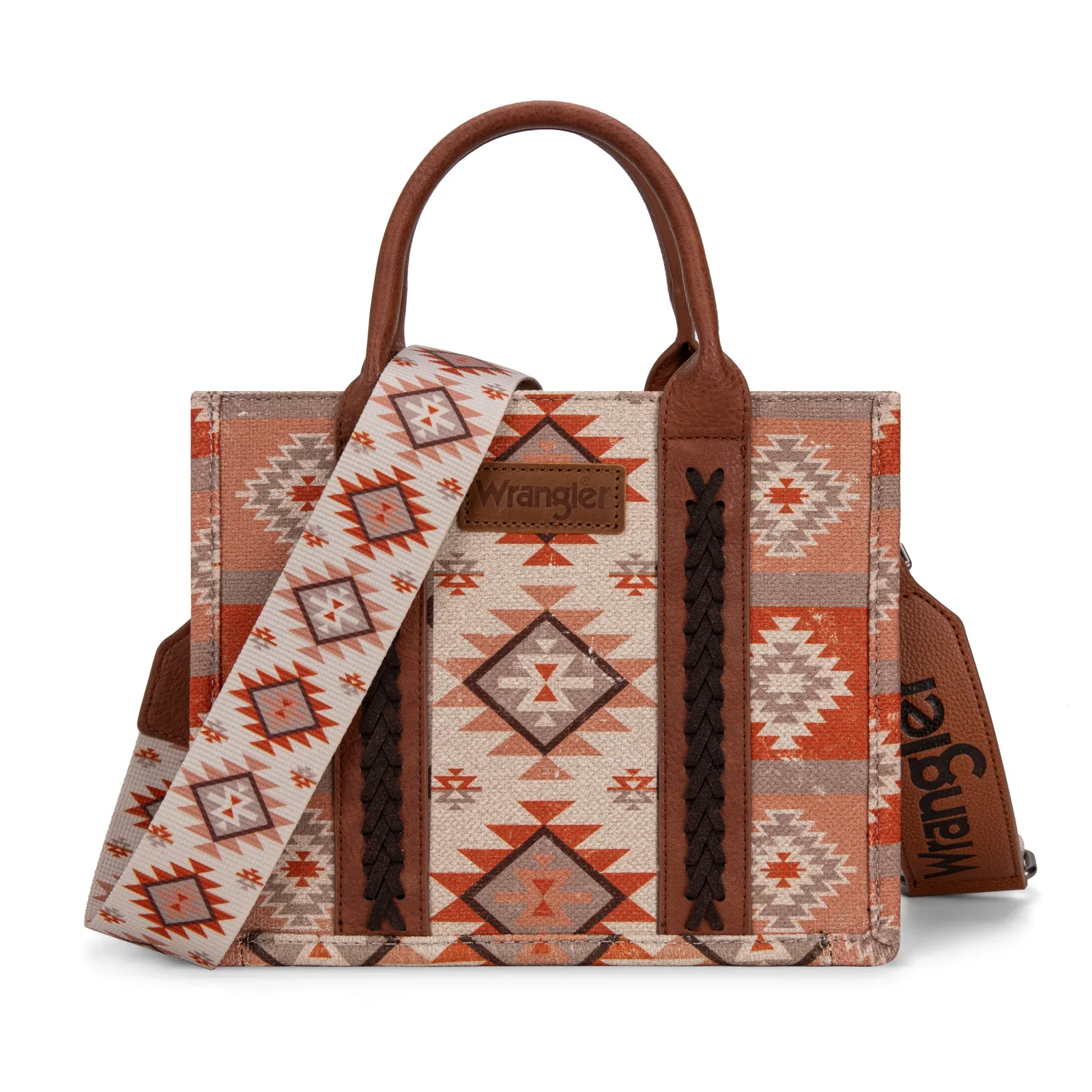 Montana West Wrangler Aztec Pattern Dual Sided Print -Tote/Crossbody - Image 6