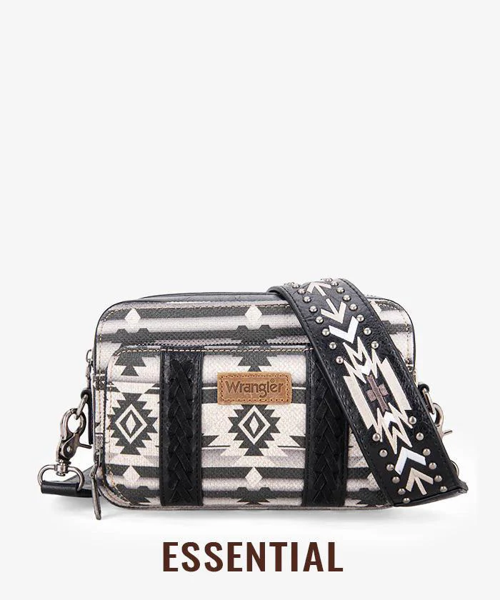 Montana West Wrangler Aztec Printed Crossbody Purse - Image 4