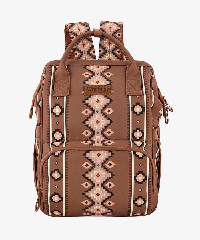 Montana West Wrangler Aztec Southwestern Print Diaper/Book Bag - Image 2