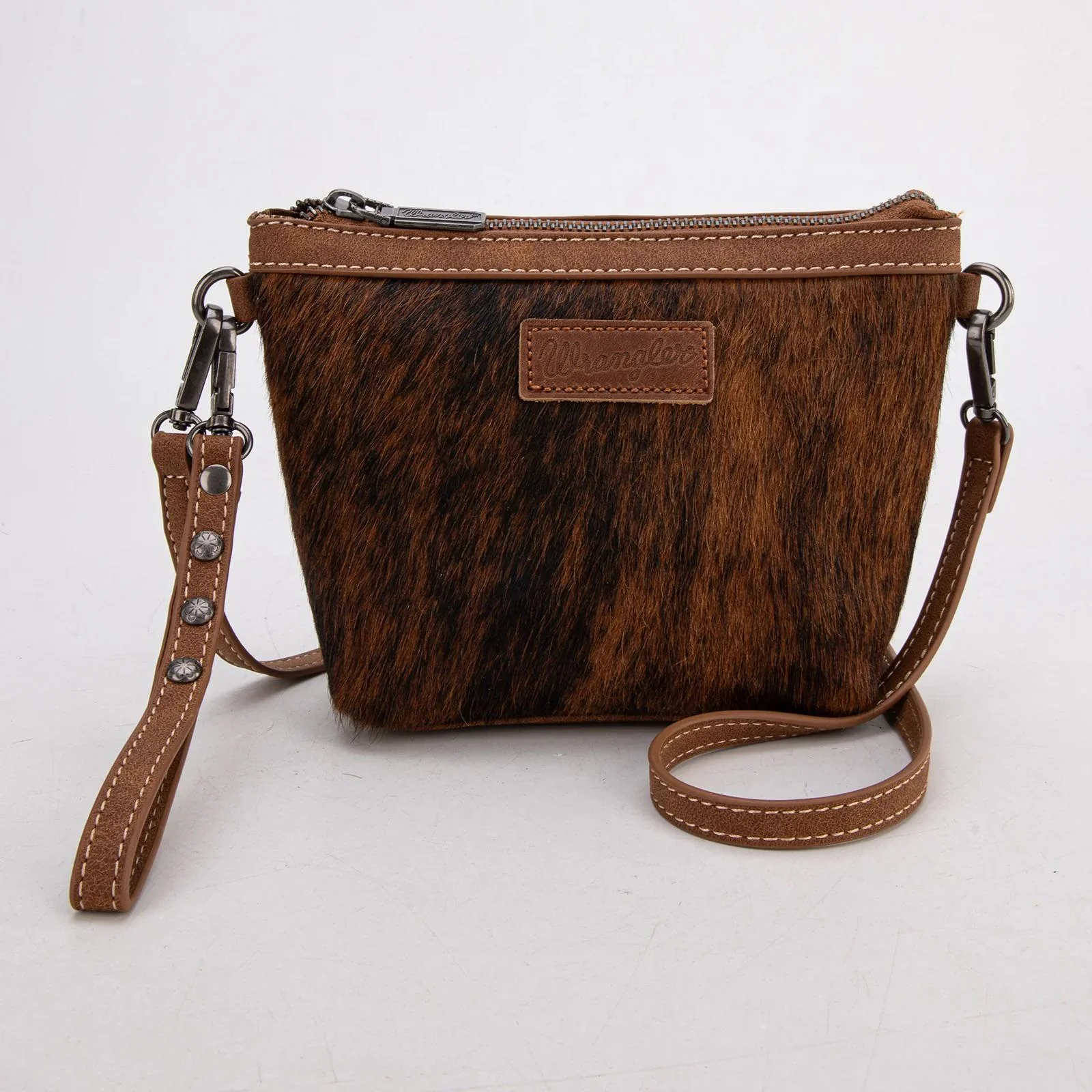 Montana West Wrangler Genuine Hair-On Cowhide Crossbody