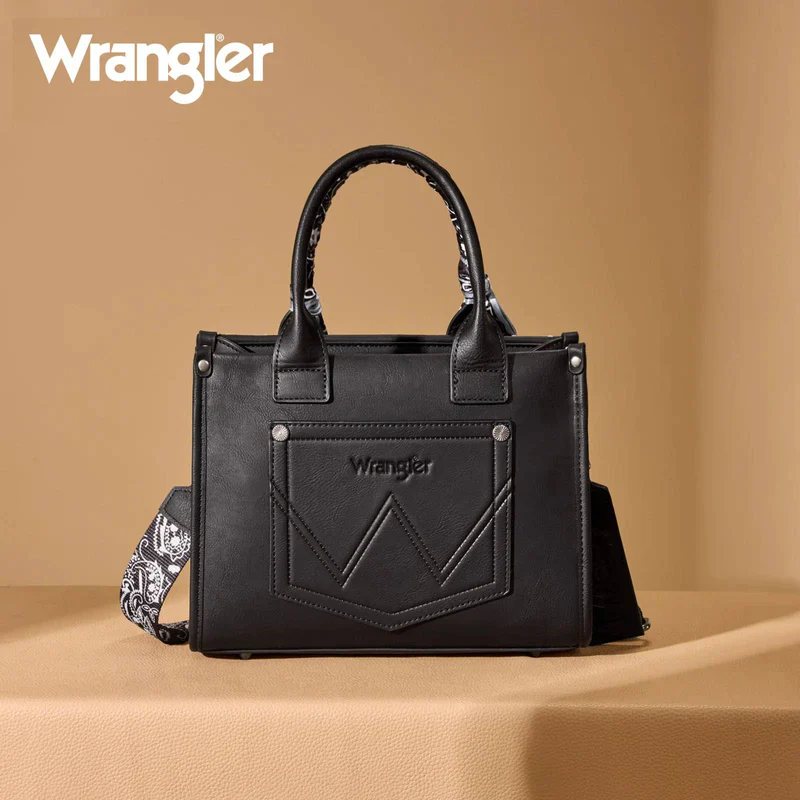 Montana West Wrangler Paisley Print Tote Crossbody Bag - Image 5