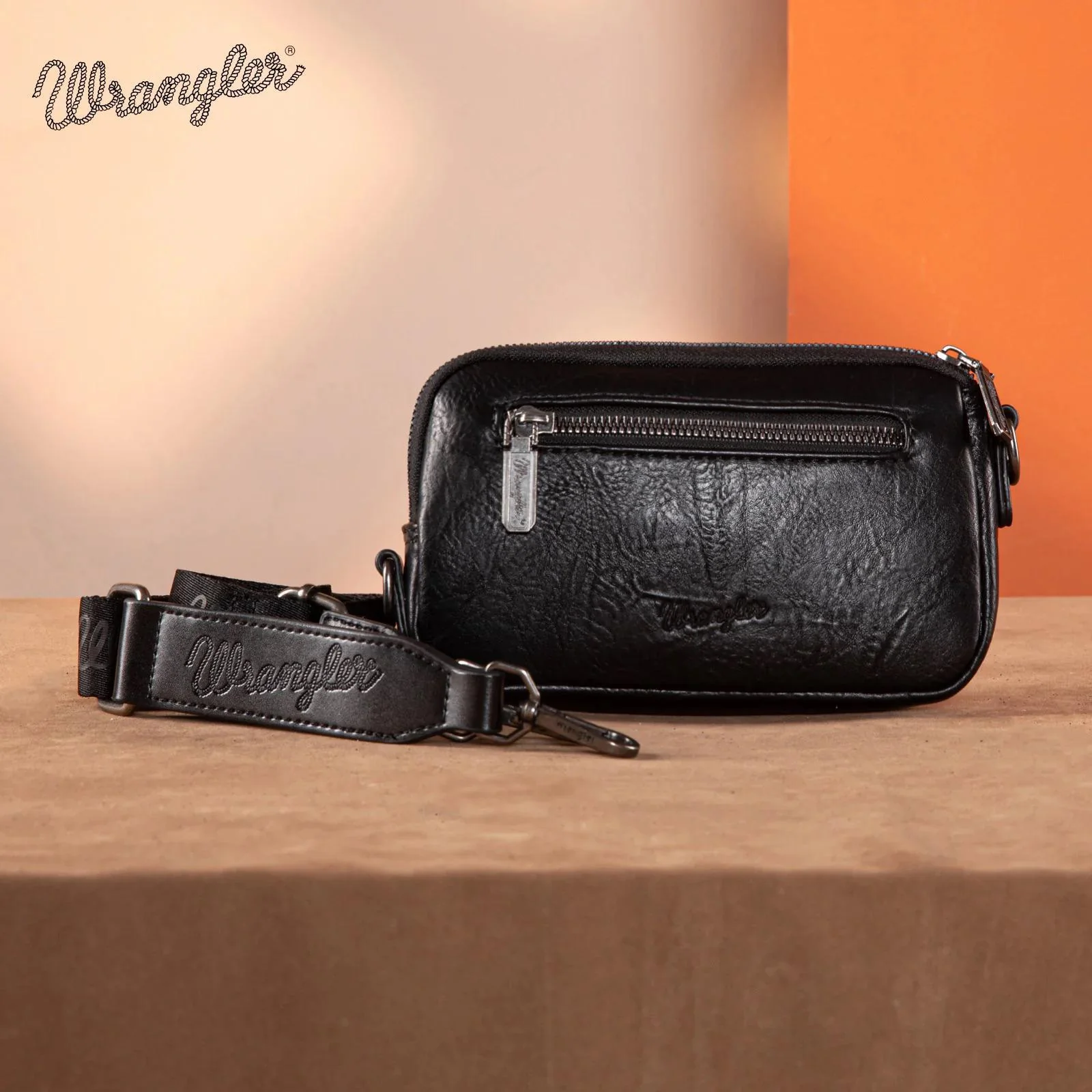Montana West Wrangler Southwestern Knitted Mini Crossbody/Wallet - Image 4