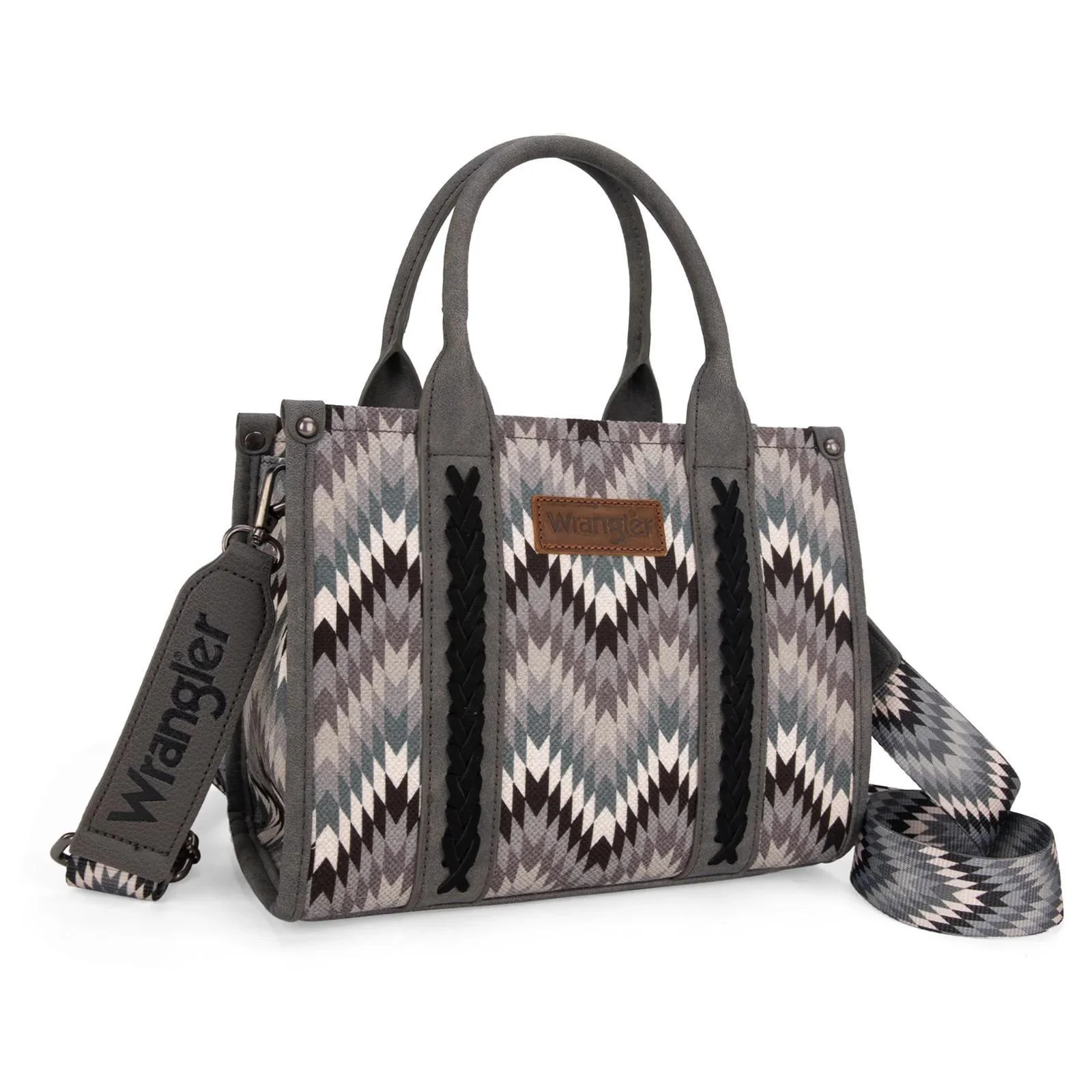 Montana West Wrangler Southwestern Pattern Dual Sided Print Tote/Crossbody - Image 3