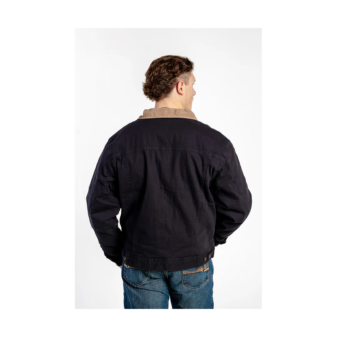 MWG Storm Rider Men's Jean Jacket Lined Black - Image 3