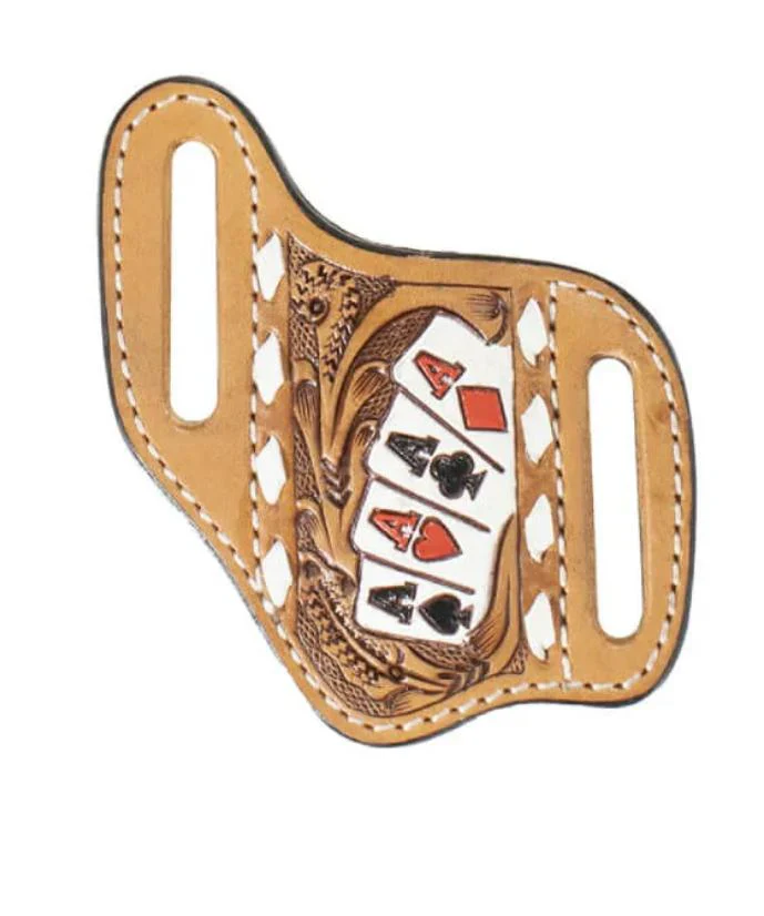 Nocona Ace Cards Knife Sheath