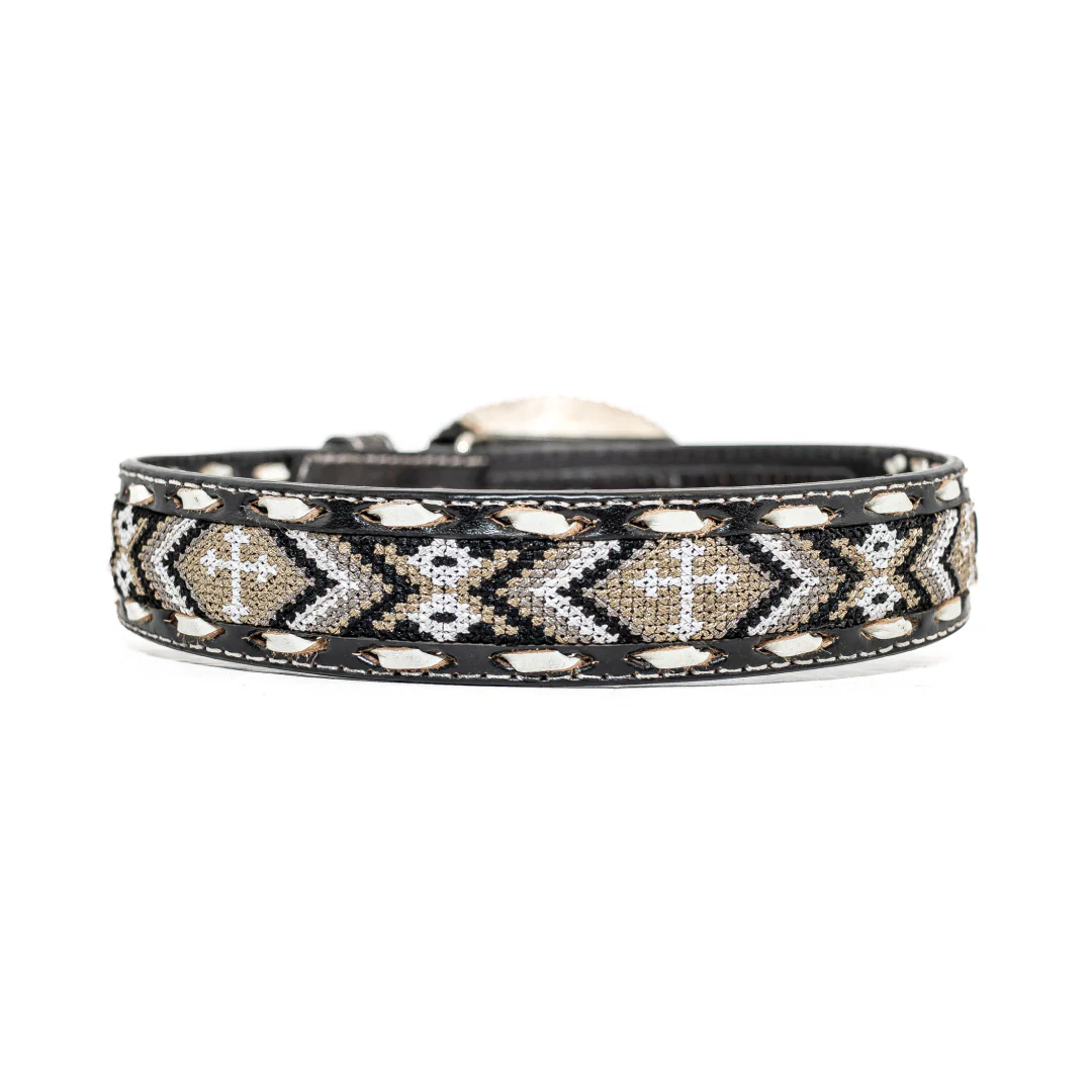 Nocona Kid's Embroidered Cross Inlay Black - Image 2