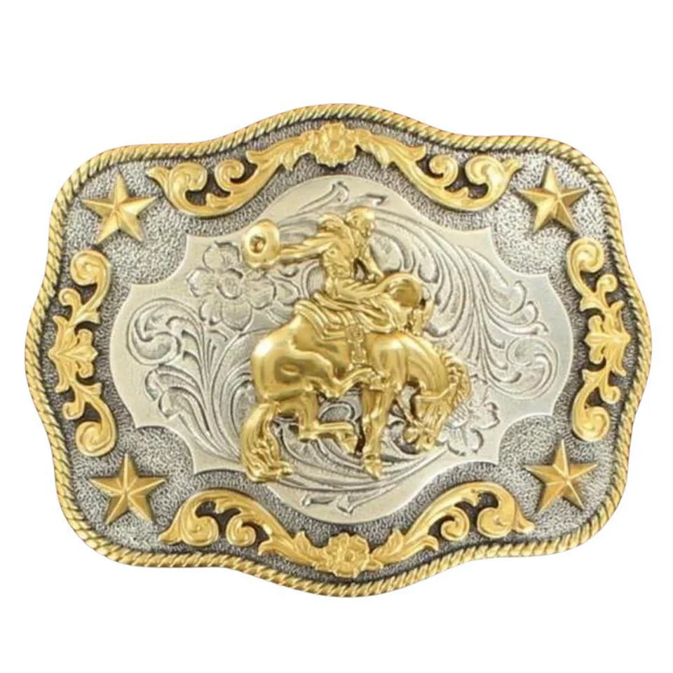 Nocona Saddle Bronc Belt Buckle