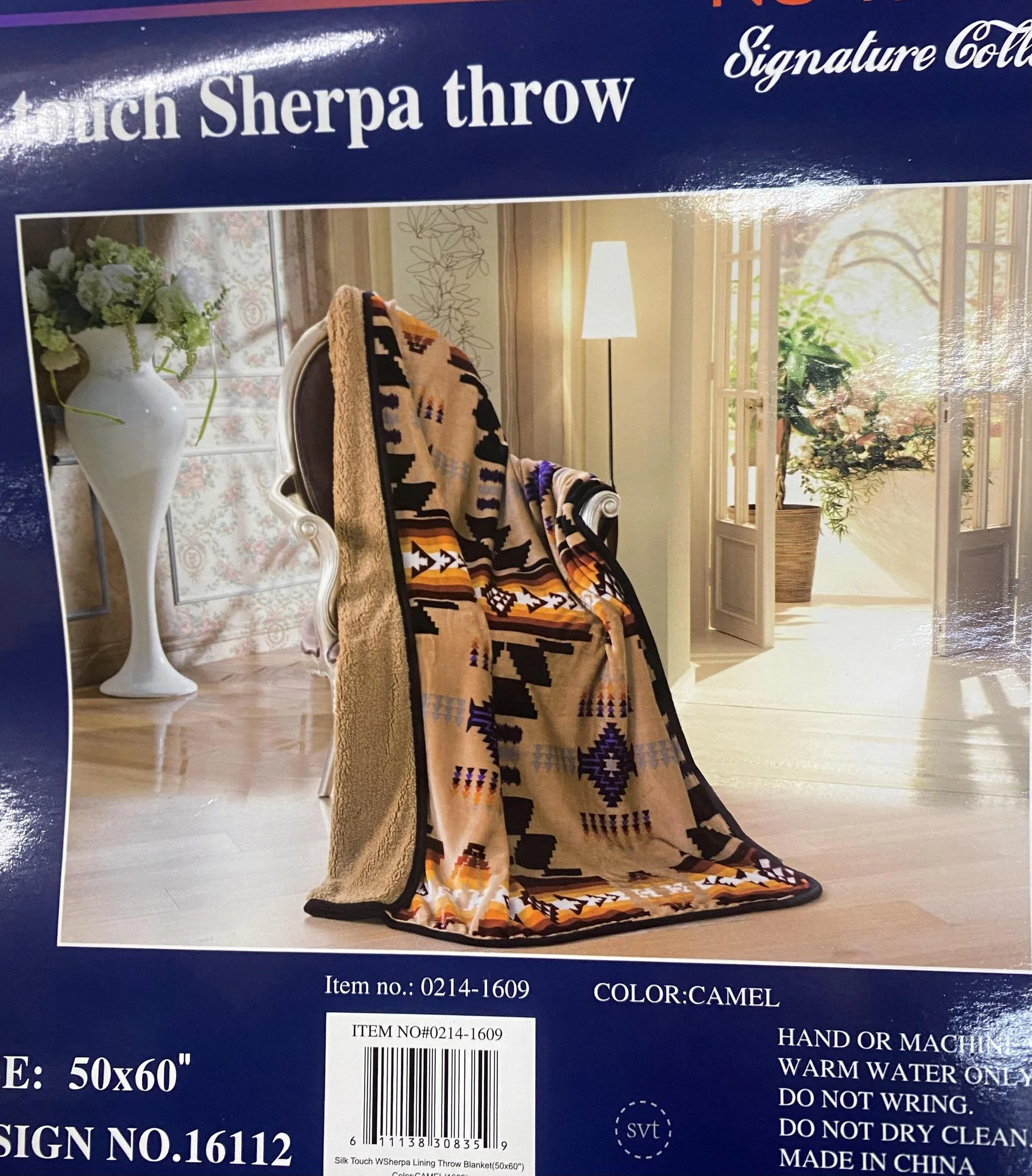Nu Trendz Silk Touch Sherpa Throw - Image 2