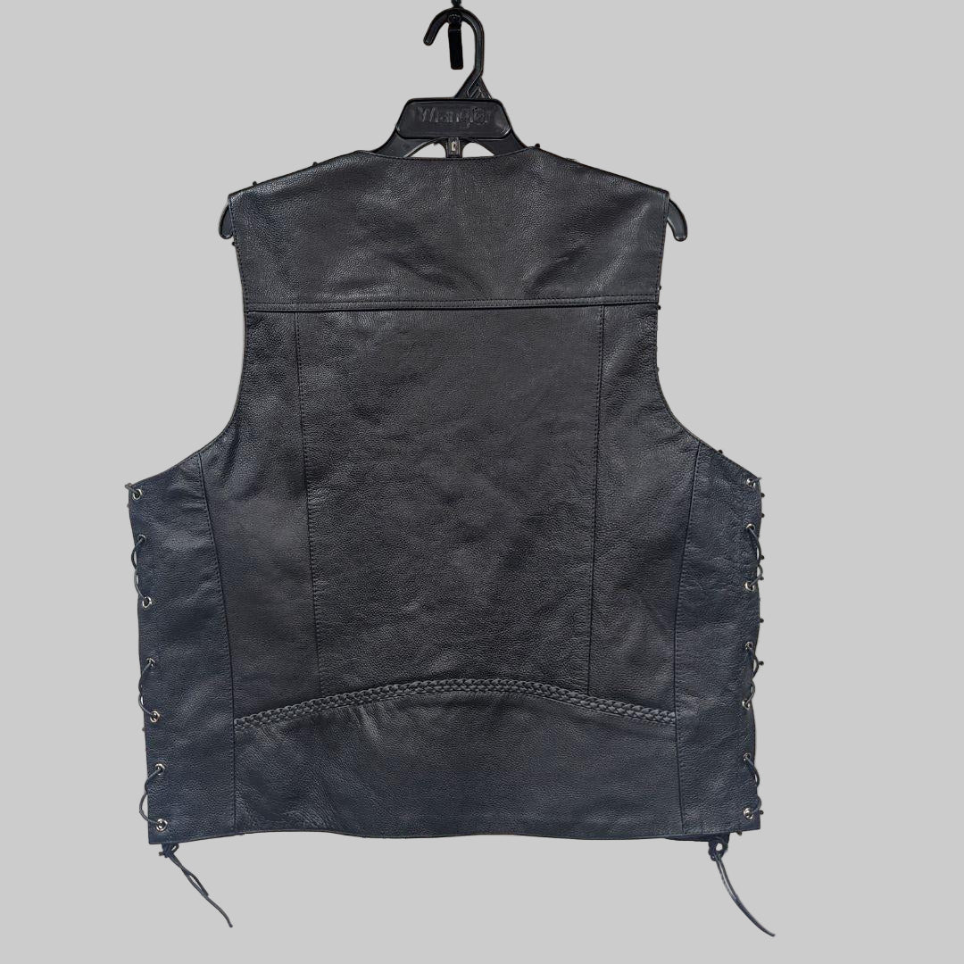 Ocean West Men's Leather Vest - Image 2