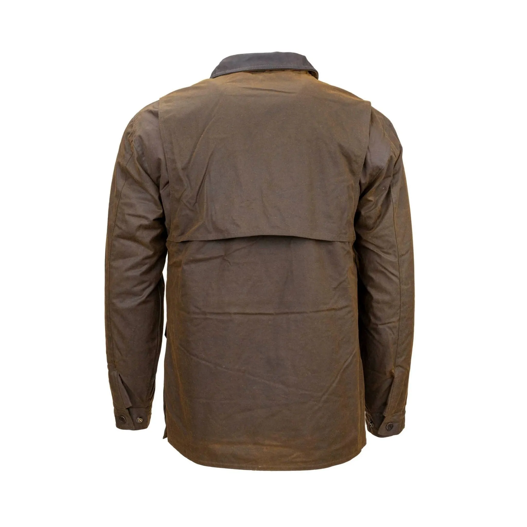 Outback Trading Co. Men's Oilskin Gidley Jacket In Brown - Image 2