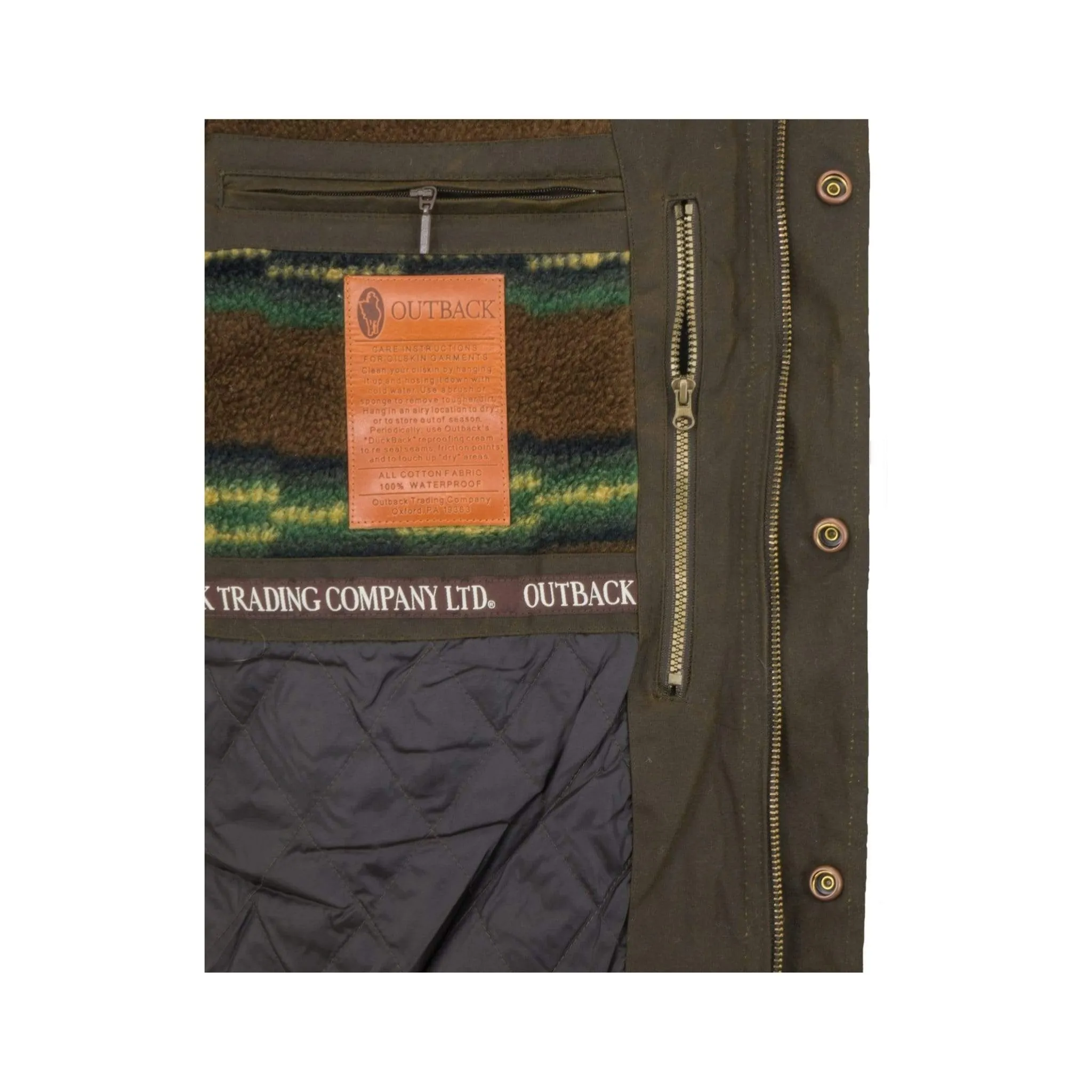 Outback Trading Co Men's Trailblazer Jacket Oil Skin - Image 5