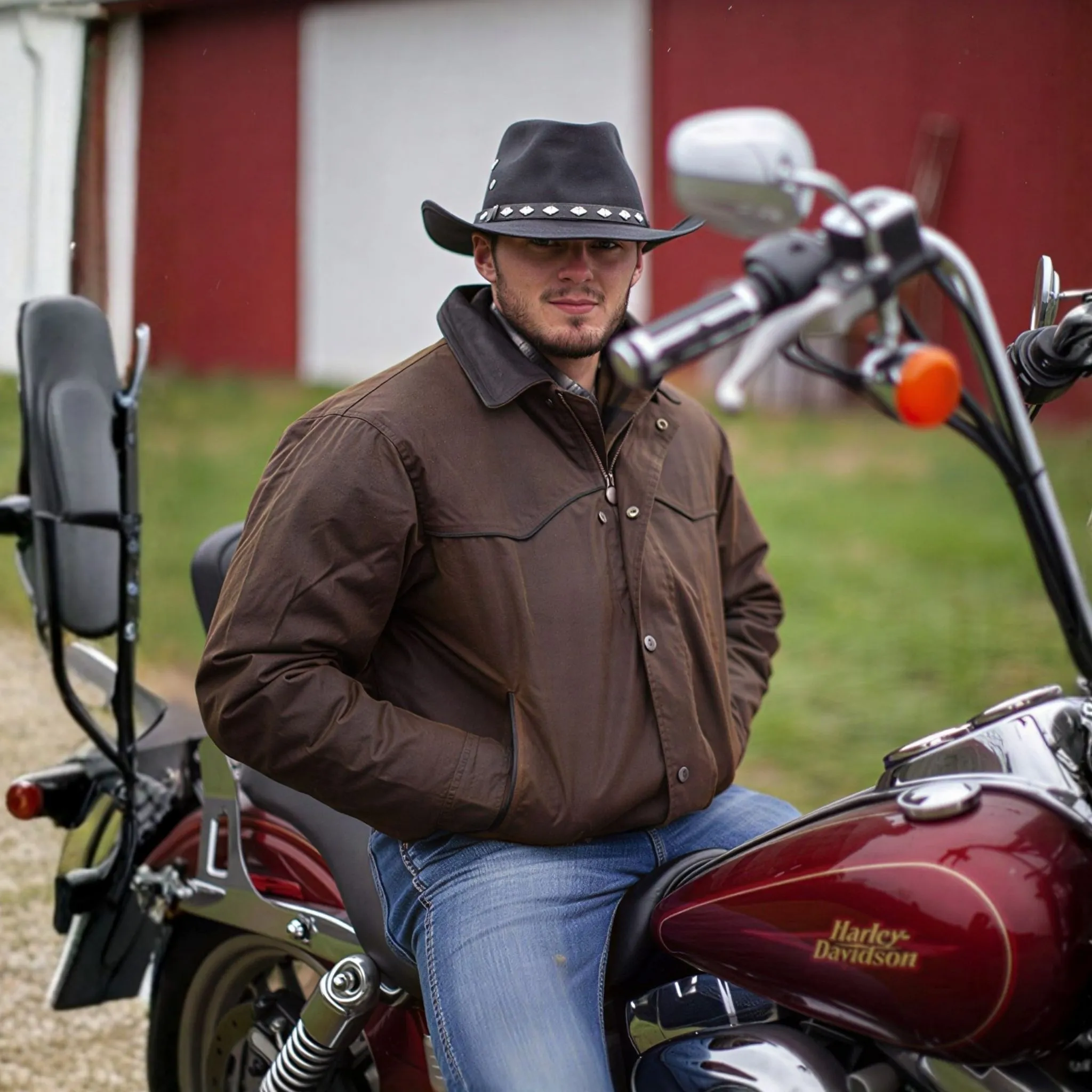 Outback Trading Co Men's Trailblazer Jacket Oil Skin - Image 8
