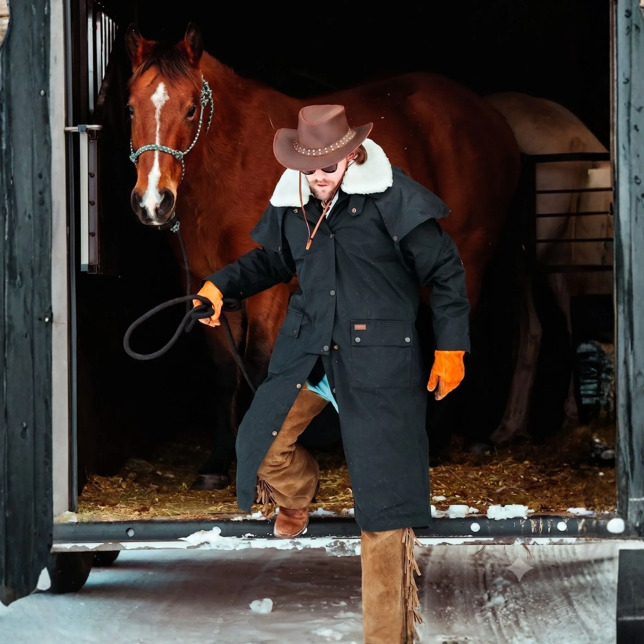Outback Trading Co. Oilskin Low Rider Duster - Image 11