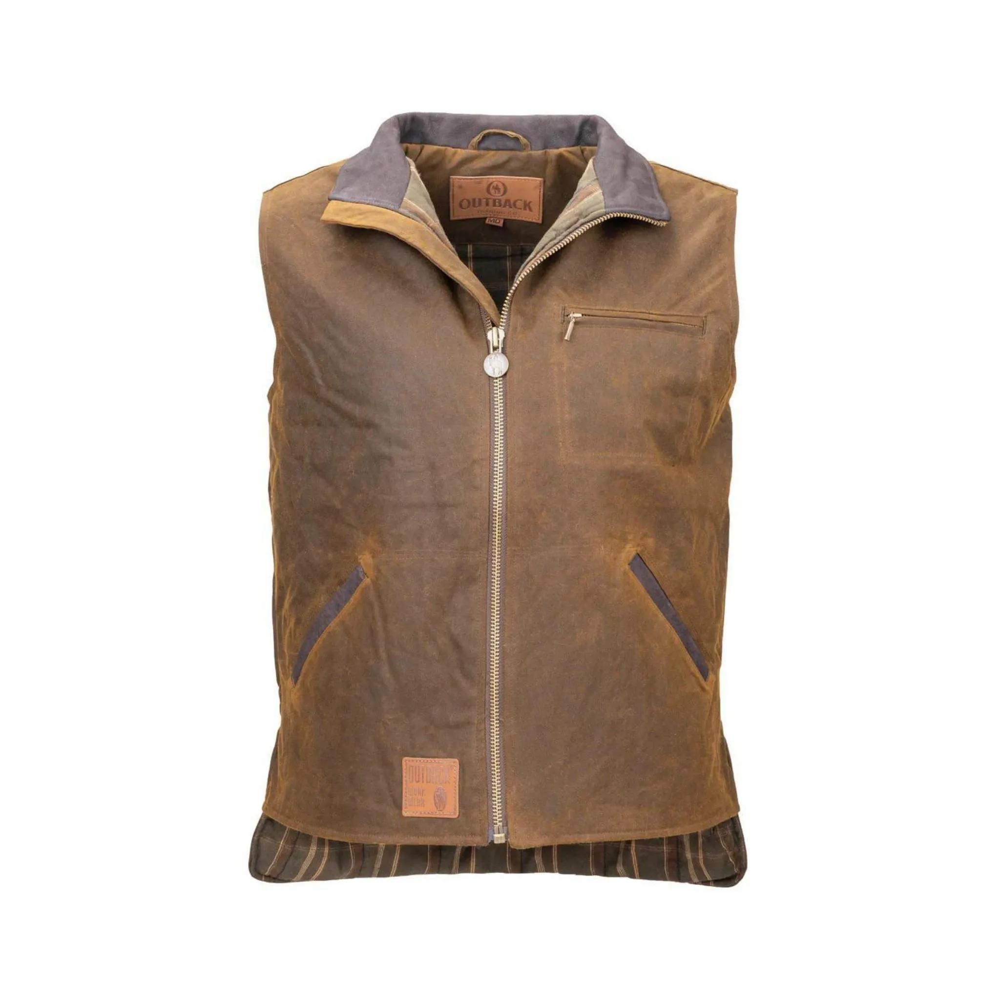 Outback Trading Company Men's Vest Sawback In Field Tan - Image 4