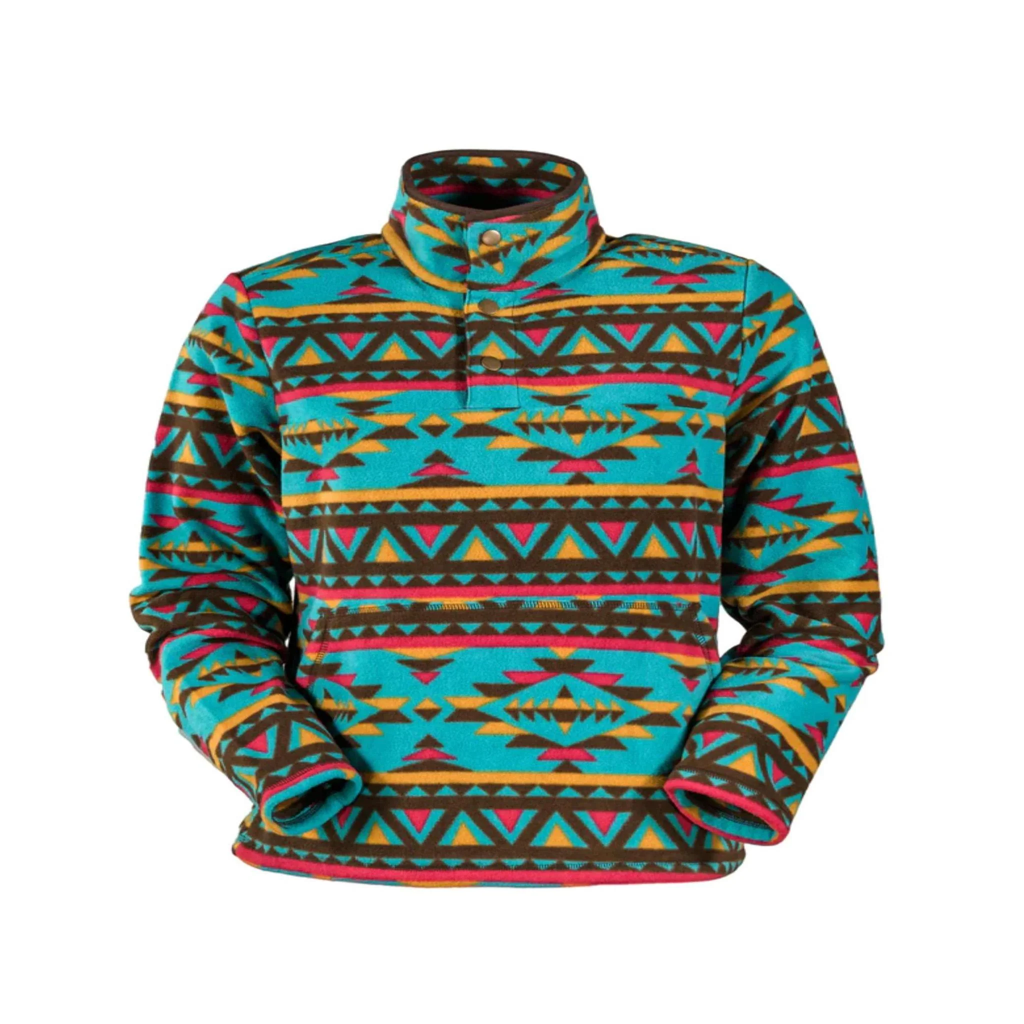 Outback Trading Company Women's Delaney Henley Turquoise Jacket - CLEARANCE