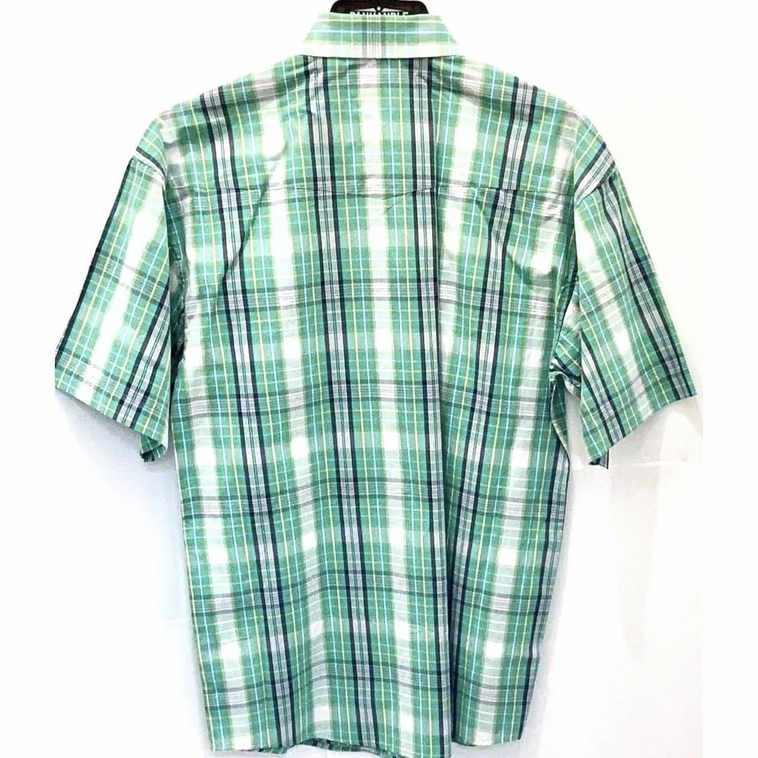 Panhandle Men’s Shirt Short Sleeve Plaid Snaps - Clearance - Image 3