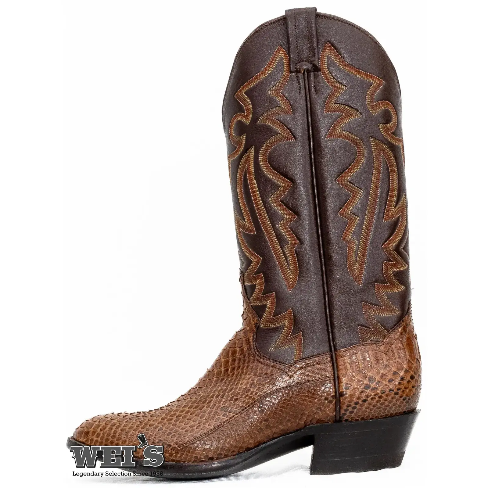 Panhandle Slim Men's Cowboy Boots 13" Exotic Python R-Toe - Image 3