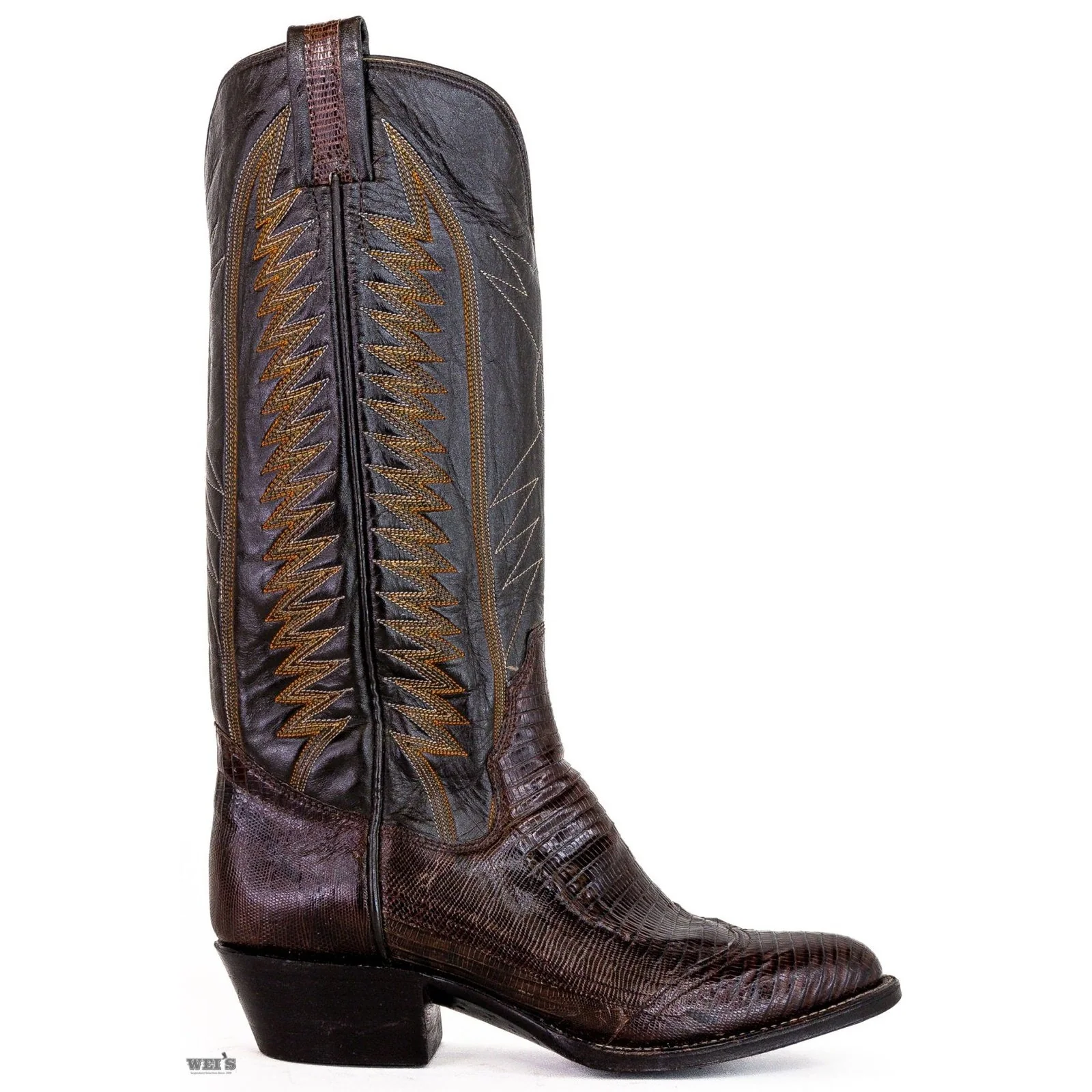 Panhandle Slim Men's Cowboy Boots 13" Exotic Lizard Cowboy Heel R Toe