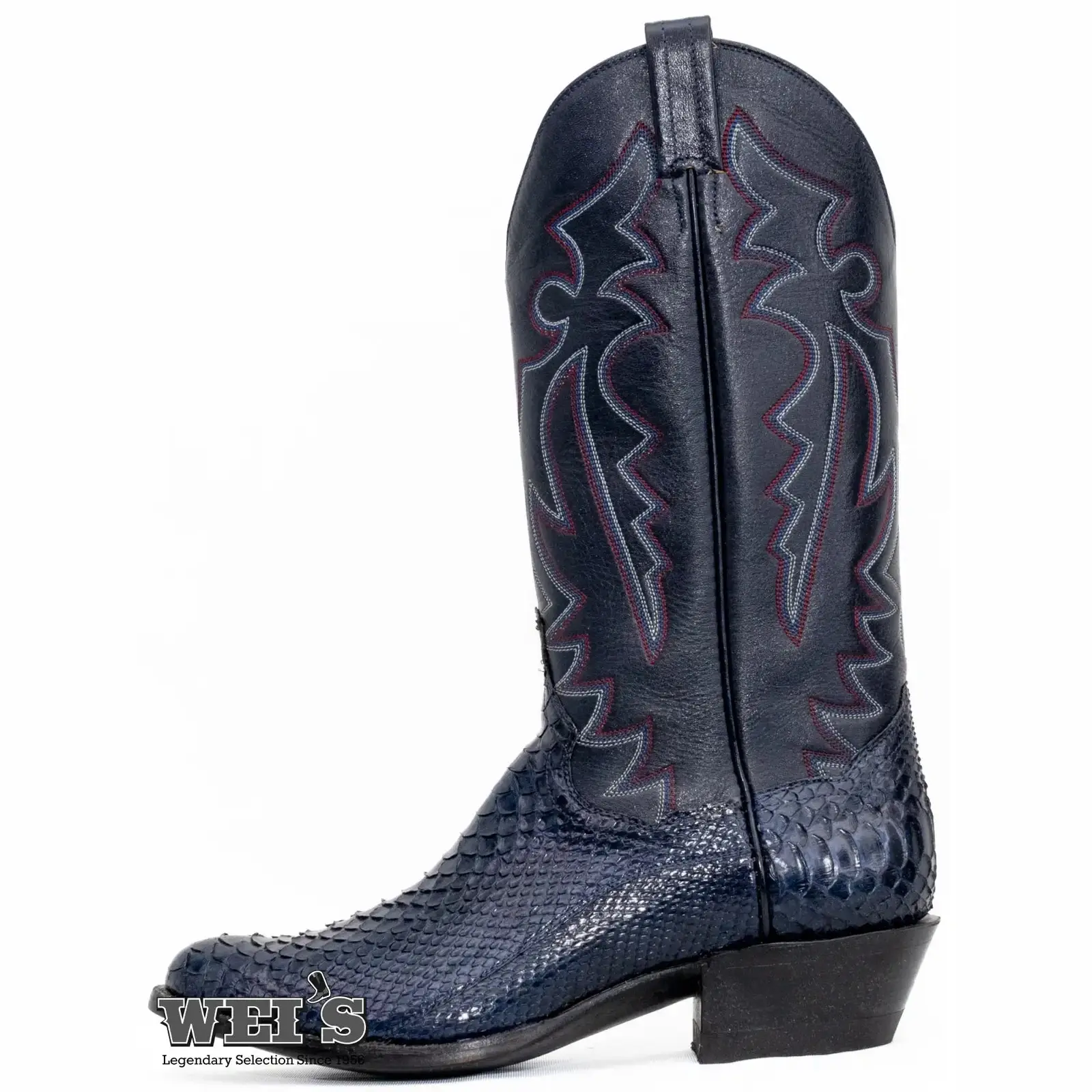 Panhandle Slim Men's Cowboy Boots 13" Exotic Python R-Toe - Image 3