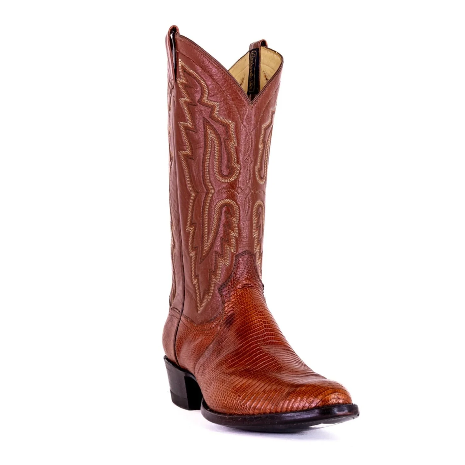 Panhandle Slim Men's Cowboy Boots 14" Exotic Lizard Cowboy Heel R Toe 6-LIZARD