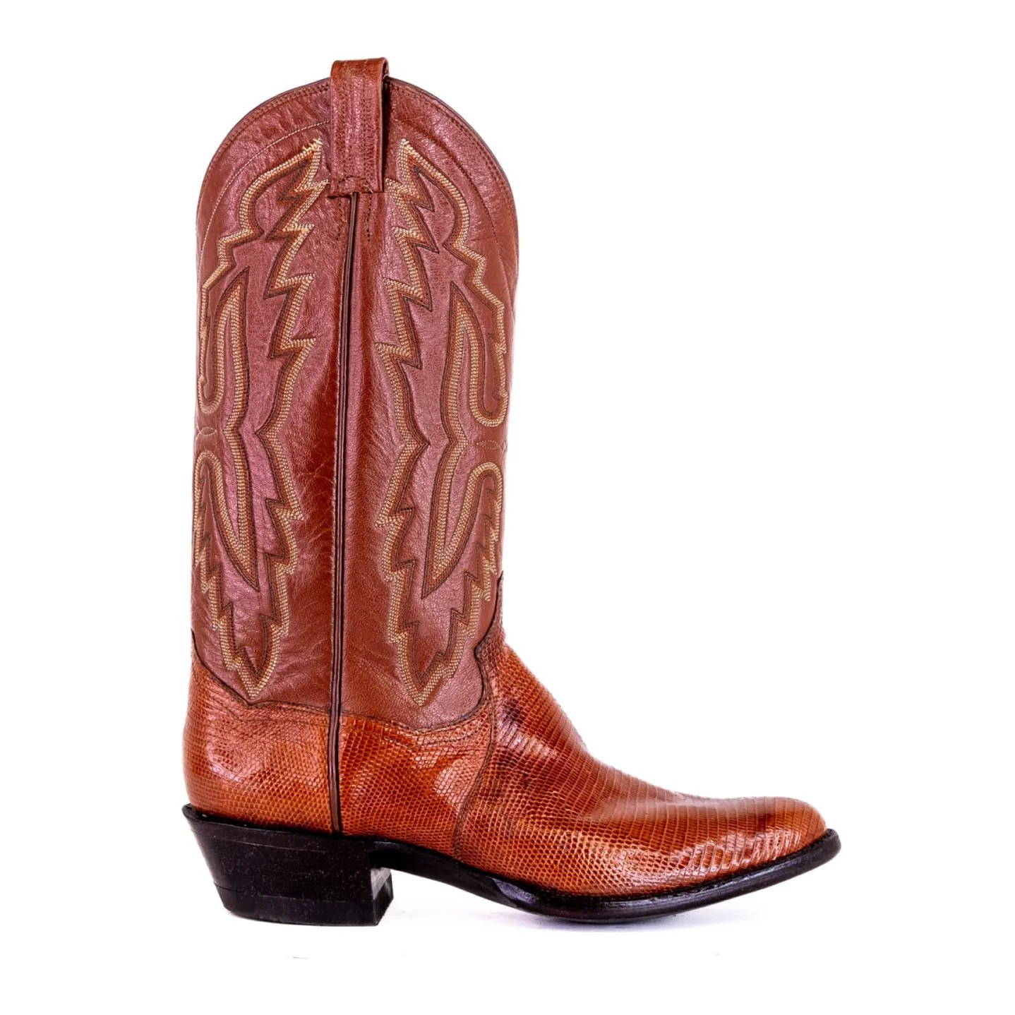 Panhandle Slim Men's Cowboy Boots 14" Exotic Lizard Cowboy Heel R Toe 6-LIZARD - Image 2