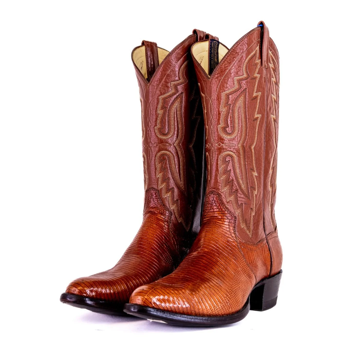 Panhandle Slim Men's Cowboy Boots 14" Exotic Lizard Cowboy Heel R Toe 6-LIZARD - Image 4