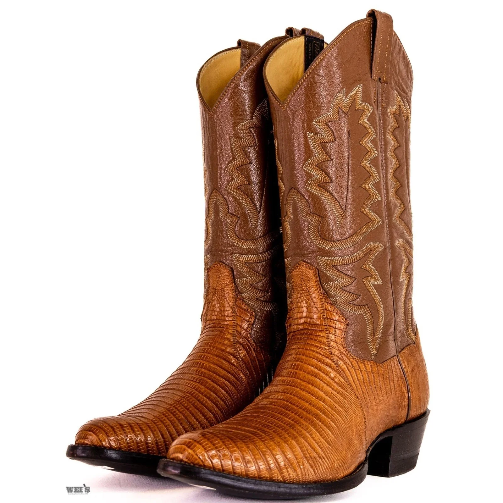Panhandle Slim Men's Cowboy Boots 14" Exotic Lizard Cowboy Heel R Toe 7-LIZARD - Image 3