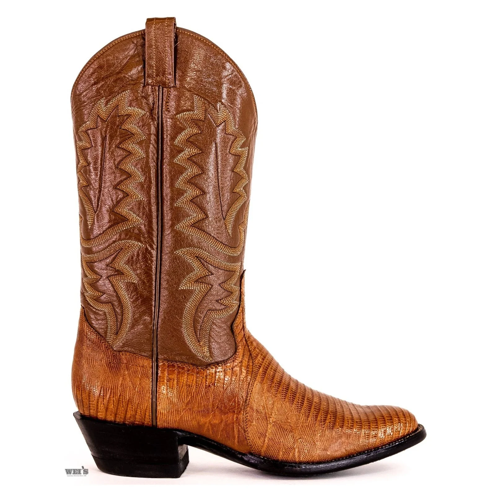 Panhandle Slim Men's Cowboy Boots 14" Exotic Lizard Cowboy Heel R Toe 7-LIZARD - Image 5