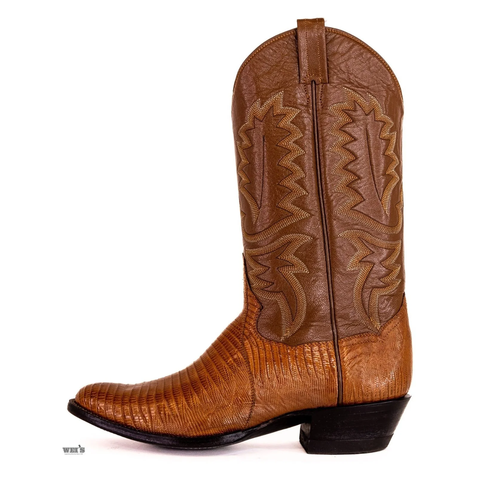 Panhandle Slim Men's Cowboy Boots 14" Exotic Lizard Cowboy Heel R Toe 7-LIZARD - Image 6