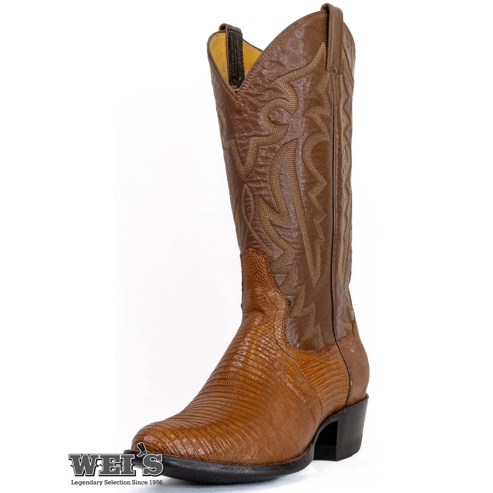Panhandle Slim Men's Cowboy Boots 14" Exotic Lizard Nut 5-LIZARD - Image 3