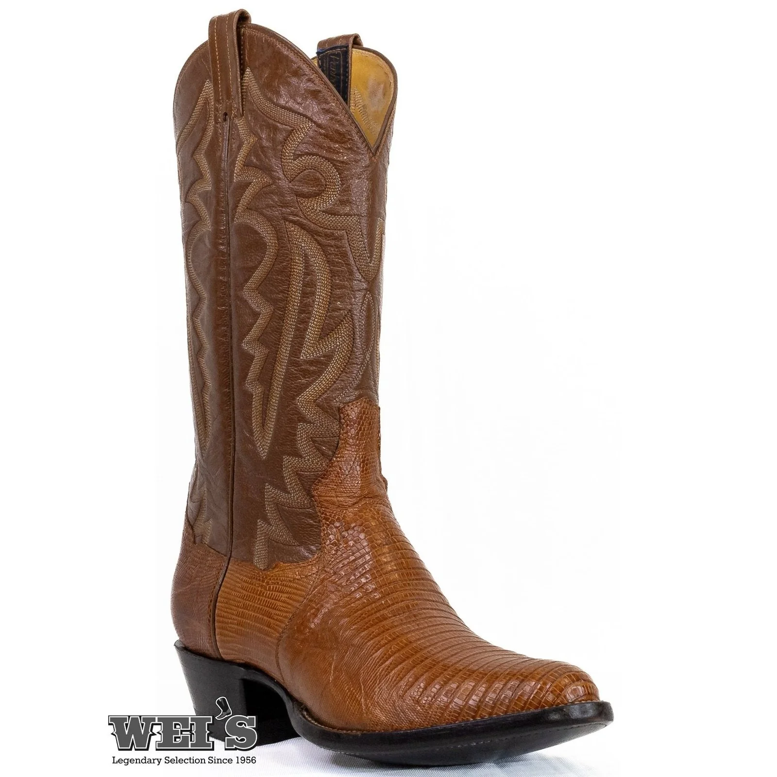 Panhandle Slim Men's Cowboy Boots 14" Exotic Lizard Nut 5-LIZARD - Image 4