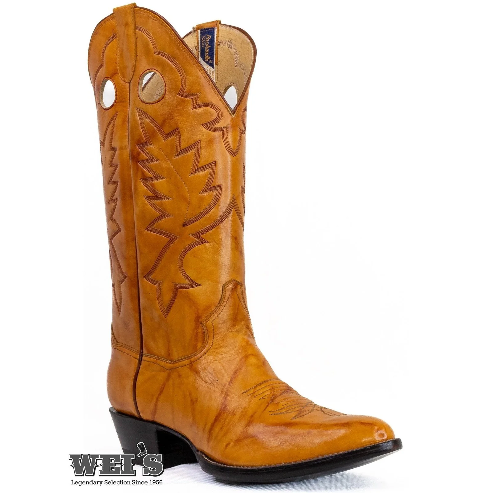 Panhandle Slim Men's Cowboy Boots 14" Yip Cowboy Heel R Toe Blaze - Image 4
