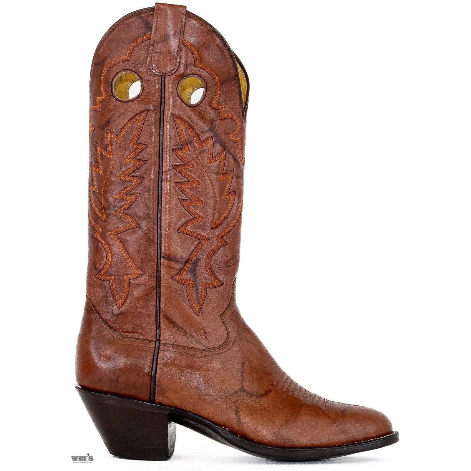 Panhandle Slim Men's Cowboy Boots 14" Yip Cowboy Heel R Toe Brown