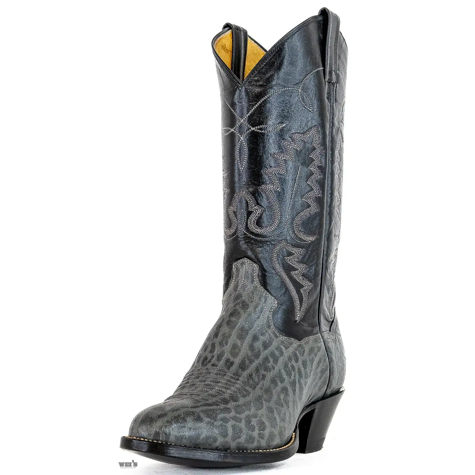 Panhandle Slim/Sanders Men's Cowboy Boots 13" Bullhide Grey Cowboy Heel R Toe - Image 2