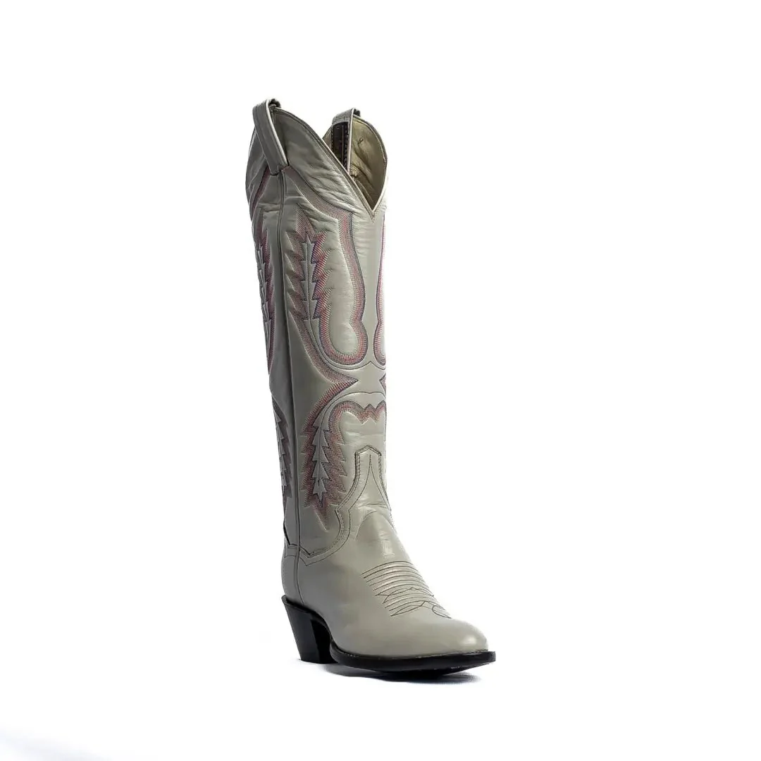 Panhandle Slim Women's Cowhide Grey Cowgirl Boots - Image 2