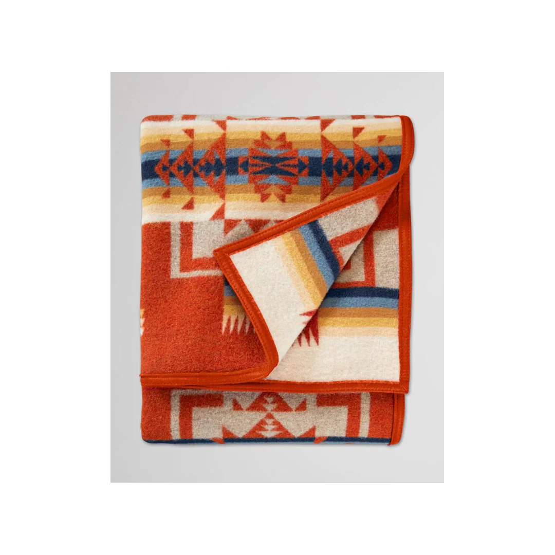 Pendleton Chief Joseph Blanket In Chili Twin Size - Image 6