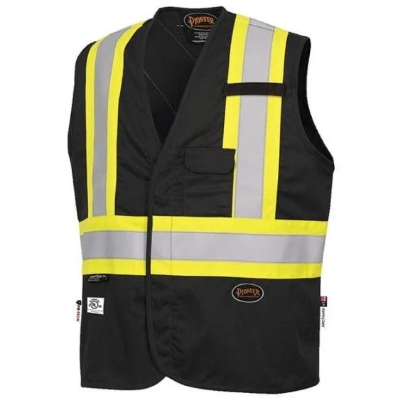 Pioneer Safety Unisex Work Flame Resistant 88/12 Hi Visibility Vest V2540070